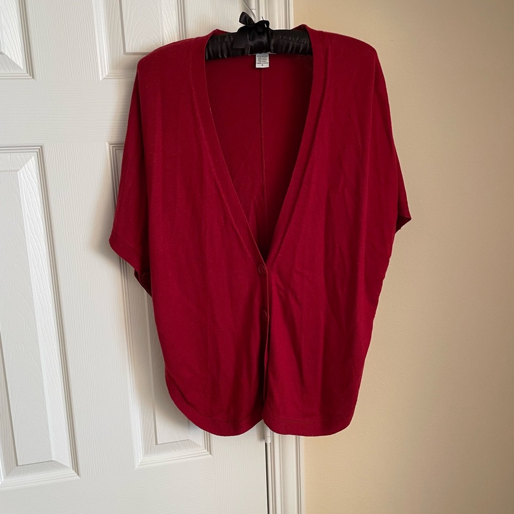 Bar lll red cardigan. Size small